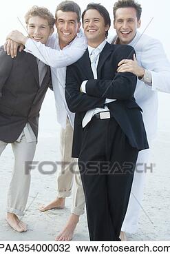 Stock Photo - groom with friends 
on beach. fotosearch 
- search stock 
photos, pictures, 
images, and photo 
clipart