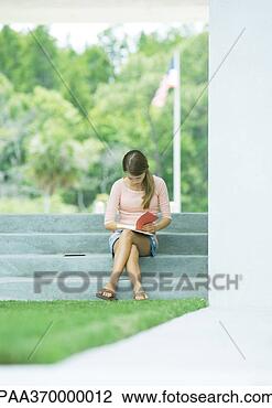 Stock Photo - college student 
studying on steps. 
fotosearch - search 
stock photos, 
pictures, images, 
and photo clipart