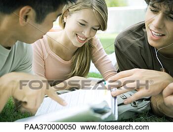 Stock Photography - college students 
studying together. 
fotosearch - search 
stock photos, 
pictures, images, 
and photo clipart