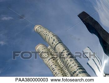 Stock Photo - reflection of 
skycrapers, low 
angle view. fotosearch 
- search stock 
photos, pictures, 
images, and photo 
clipart