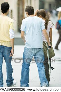 Stock Photo - group of teens, 
one with skateboard. 
fotosearch - search 
stock photos, 
pictures, images, 
and photo clipart