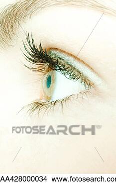 Stock Photo - woman's eye, side 
view, extreme 
close-up. fotosearch 
- search stock 
photos, pictures, 
images, and photo 
clipart
