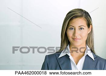 Stock Photo - businesswoman 
smiling at camera, 
portrait. fotosearch 
- search stock 
photos, pictures, 
images, and photo 
clipart