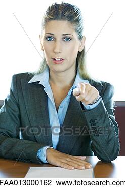 Stock Photo - businesswoman 
pointing at camera, 
portrait. fotosearch 
- search stock 
photos, pictures, 
images, and photo 
clipart
