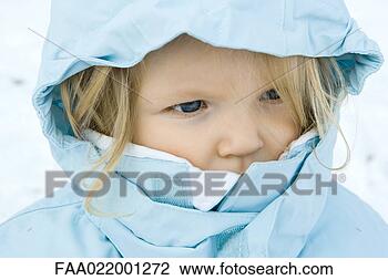 Stock Photo - toddler girl wearing 
winter coat, close-up, 
portrait. fotosearch 
- search stock 
photos, pictures, 
images, and photo 
clipart