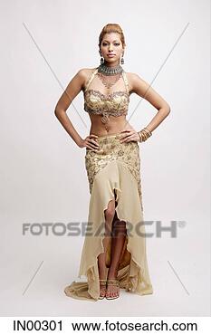 Stock Photography - young woman in 
indian costume, 
hands on hips. 
fotosearch - search 
stock photos, 
pictures, images, 
and photo clipart