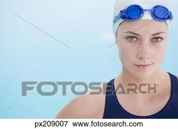 Foto - femininas,  nadador. 
fotosearch - busca 
de fotos, imagens 
e clipart