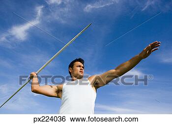 Stock Photo - man throwing a 
javelin. fotosearch 
- search stock 
photos, pictures, 
images, and photo 
clipart