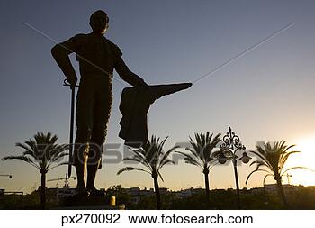 Stock Photo - statue of bullfighter. 
fotosearch - search 
stock photos, 
pictures, images, 
and photo clipart