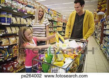 Banco de Imagem - família,  shopping, 
 supermercado. 
fotosearch - busca 
de fotos, imagens 
e clipart