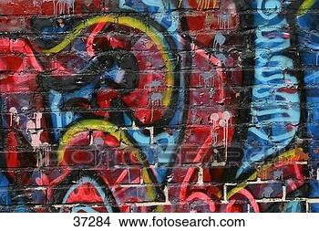 Stock Photo - art, vandalism, 
mural, wall, multicolored, 
public, graffiti. 
fotosearch - search 
stock photos, 
pictures, images, 
and photo clipart