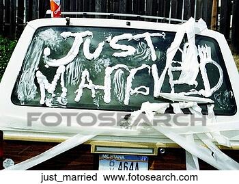 Stock Photography - grafitti, married, 
decorated, automobile, 
car, window, just. 
fotosearch - search 
stock photos, 
pictures, images, 
and photo clipart