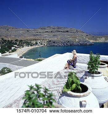Stock Photo - lindos rhodes 
dodecanese islands 
greece. fotosearch 
- search stock 
photos, pictures, 
images, and photo 
clipart