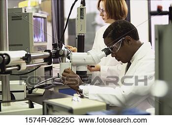 Stock Photo - researchers working 
in a laboratory. 
fotosearch - search 
stock photos, 
pictures, images, 
and photo clipart