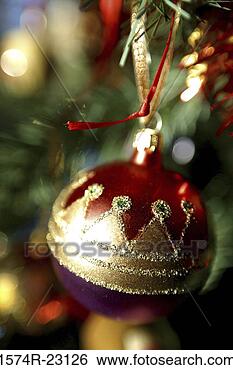 Stock Photo - close-up of a 
christmas ornament 
on a christmas 
tree. fotosearch 
- search stock 
photos, pictures, 
images, and photo 
clipart