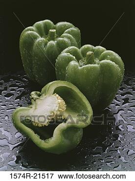 Picture - close-up of green 
bell peppers. 
fotosearch - search 
stock photos, 
pictures, images, 
and photo clipart