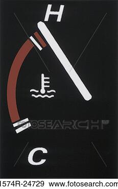 Stock Photograph - close-up of a 
temperature gauge 
of a car. fotosearch 
- search stock 
photos, pictures, 
images, and photo 
clipart