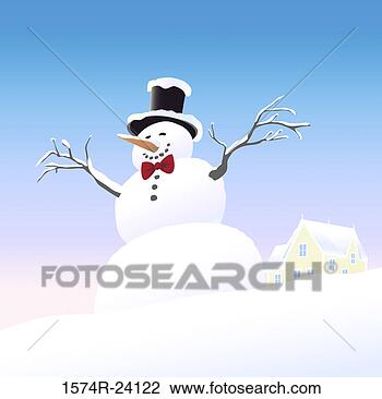 Stock Photo - the happy snowman 
3,  linda braucht 
(20th c american), 
 computer. fotosearch 
- search stock 
photos, pictures, 
images, and photo 
clipart