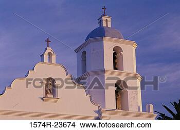 Stock Photo - low angle view 
of a mission, 
 mission san luis 
rey de francia. 
fotosearch - search 
stock photos, 
pictures, images, 
and photo clipart