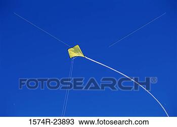 Stock Photo - low angle view 
of a kite flying 
in sky. fotosearch 
- search stock 
photos, pictures, 
images, and photo 
clipart