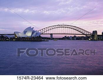 Stock Photo - opera house with 
a bridge on the 
waterfront,  sydney 
opera house. fotosearch 
- search stock 
photos, pictures, 
images, and photo 
clipart