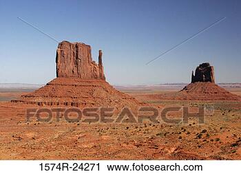 Stock Photography - rock formations 
on an arid landscape, 
 east mitten and 
merrick. fotosearch 
- search stock 
photos, pictures, 
images, and photo 
clipart