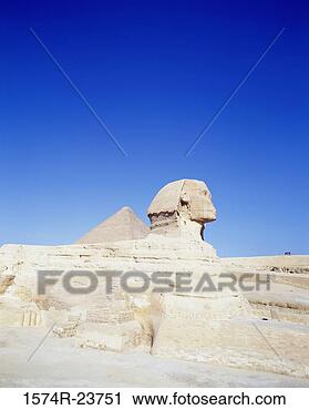 Stock Photography - sphinx near a 
pyramid, great 
sphinx, giza, 
egypt. fotosearch 
- search stock 
photos, pictures, 
images, and photo 
clipart