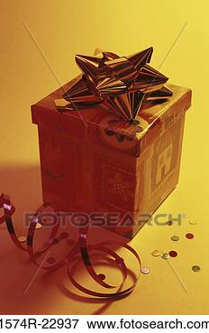 Picture - wrapped gift with 
decorations. fotosearch 
- search stock 
photos, pictures, 
images, and photo 
clipart
