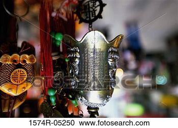 Stock Photography - close-up of taoist 
good luck charms, 
 wong tai sin 
temple,  kowloon. 
fotosearch - search 
stock photos, 
pictures, images, 
and photo clipart