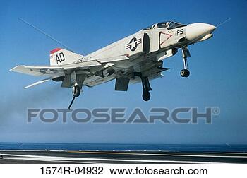 Stock Photo - f-4 phantom jet 
fighter taking 
off from an aircraft 
carrier. fotosearch 
- search stock 
photos, pictures, 
images, and photo 
clipart