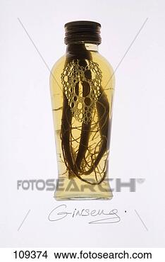 Stock Photo - bottle of ginseng. 
fotosearch - search 
stock photos, 
pictures, images, 
and photo clipart