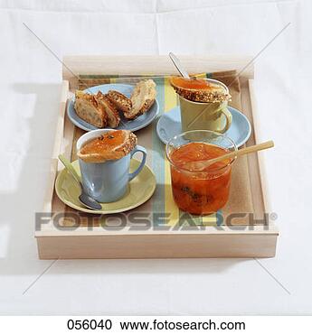 Arquivo de Fotografias - pequeno almoço, 
 bandeja. fotosearch 
- busca de fotos, 
imagens e clipart