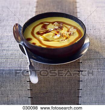 Banco de Imagem - abóbora,  creme, 
 sobremesa. fotosearch 
- busca de fotos, 
imagens e clipart