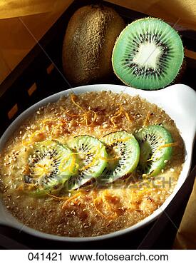 Stock Photography - kiwi fruit gratin. 
fotosearch - search 
stock photos, 
pictures, images, 
and photo clipart