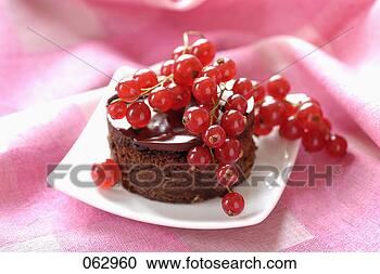 Stock Photography - chocolate cake 
with redcurrants. 
fotosearch - search 
stock photos, 
pictures, images, 
and photo clipart