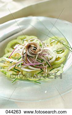 Banco de Imagem - verde,  tomate, 
 marinated,  anchova, 
 salada. fotosearch 
- busca de fotos, 
imagens e clipart