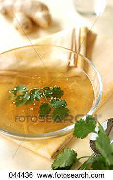 Banco de Imagem - gengibre,  sopa. 
fotosearch - busca 
de fotos, imagens 
e clipart