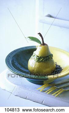 Hazır Fotoğraf - pistachio, doldurulmuş, 
armutlar. fotosearch 
- foto, resim, 
görüntü ve foto 
klipart ara