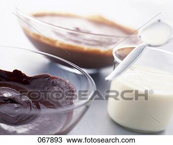 Stock Photo - three dishes of 
melted chocolate. 
fotosearch - search 
stock photos, 
pictures, images, 
and photo clipart