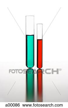 Stock Photo - close-up of two 
test tubes with 
colored liquids. 
fotosearch - search 
stock photos, 
pictures, images, 
and photo clipart