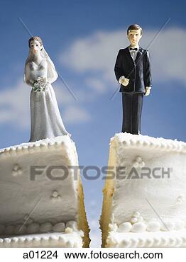 Stock Photo - wedding cake visual 
metaphor with 
figurine cake 
toppers. fotosearch 
- search stock 
photos, pictures, 
images, and photo 
clipart