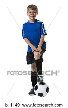 Stock Photograph - young soccer player. 
fotosearch - search 
stock photos, 
pictures, images, 
and photo clipart