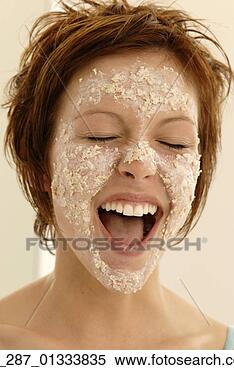 Stock Image - front view head 
and shoulders 
young woman with 
short hair in 
a face. fotosearch 
- search stock 
photos, pictures, 
images, and photo 
clipart