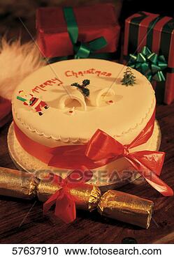 Arquivo de Fotografias - close-up,  natal, 
 bolo,  natal, 
 biscoito. fotosearch 
- busca de fotos, 
imagens e clipart