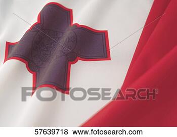 Stock Photo - close-up of the 
flag of malta. 
fotosearch - search 
stock photos, 
pictures, images, 
and photo clipart