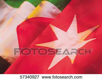 Picture - close-up of the 
flag of jordan. 
fotosearch - search 
stock photos, 
pictures, images, 
and photo clipart