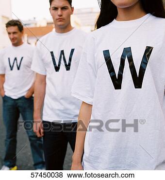 Stock Photo - close-up of three 
people wearing 
www on their t-shirts. 
fotosearch - search 
stock photos, 
pictures, images, 
and photo clipart