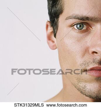 Stock Photo - close-up of the 
side of a man's 
face. fotosearch 
- search stock 
photos, pictures, 
images, and photo 
clipart