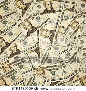 Stock Photo - an array of twenty 
dollar bills. 
fotosearch - search 
stock photos, 
pictures, images, 
and photo clipart
