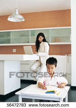 Stock Photo - boy coloring with 
crayons. fotosearch 
- search stock 
photos, pictures, 
images, and photo 
clipart